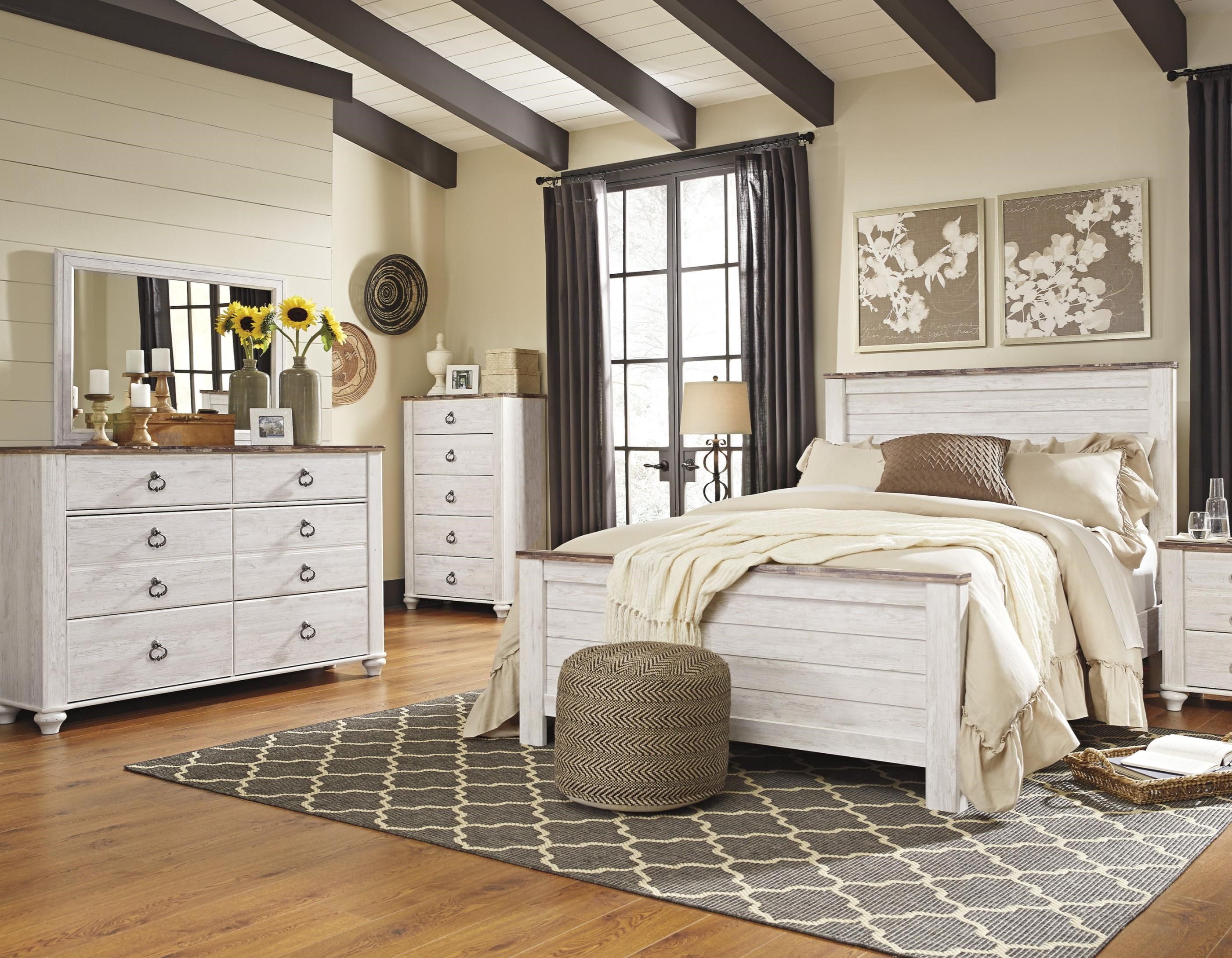 Signature Design by Ashley Willowton Queen 5 Piece Bedroom Group